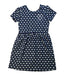 A Navy Short Sleeve Dresses from Guess in size 6T for girl. (Front View)