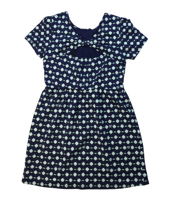 A Navy Short Sleeve Dresses from Guess in size 6T for girl. (Back View)