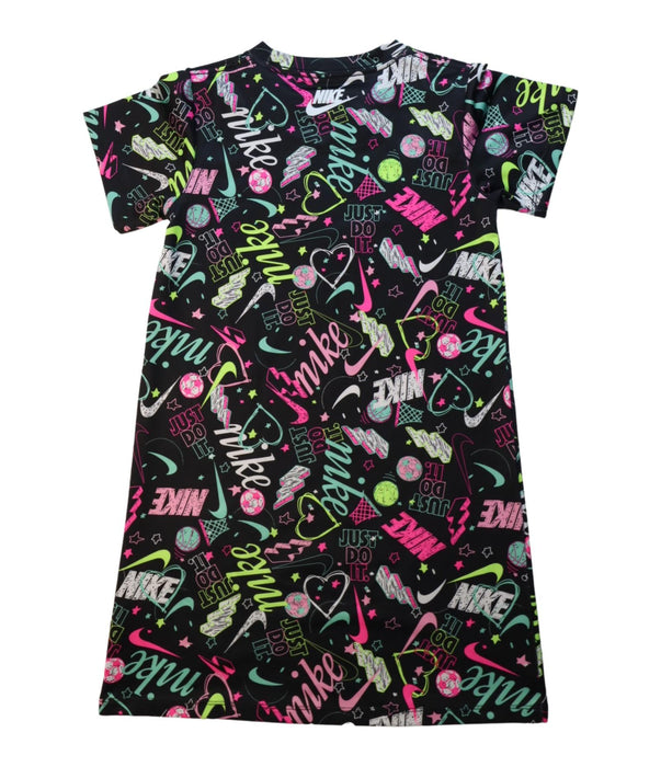 A Multicolour Short Sleeve Dresses from Nike in size 6T for girl. (Back View)