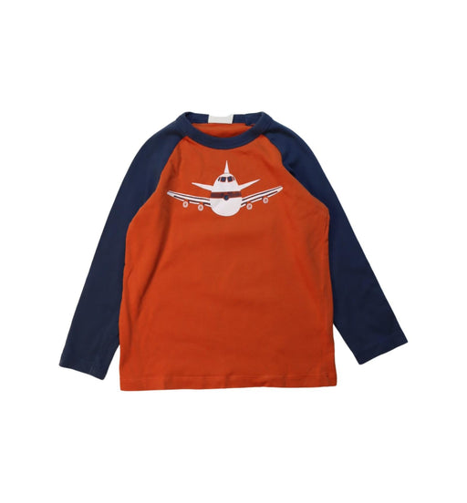 A Navy Long Sleeve T Shirts from Boden in size 3T for boy. (Front View)