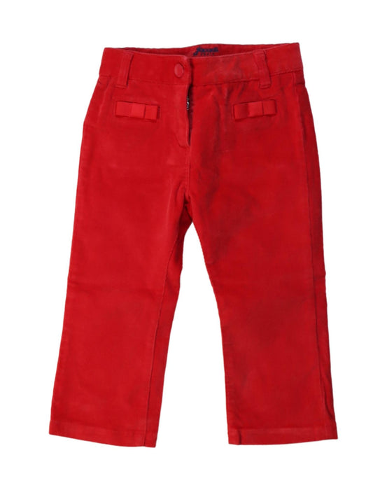 A Red Casual Pants from Jacadi in size 12-18M for boy. (Front View)