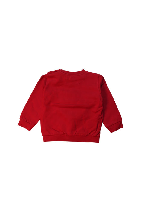 A Red Crewneck Sweatshirts from Mayoral in size 12-18M for boy. (Back View)