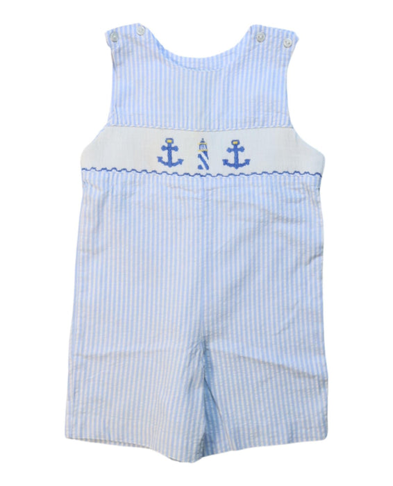 A White Sleeveless Rompers from Southern Sunshine in size 18-24M for boy. (Front View)