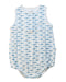 A Multicolour Sleeveless Bodysuits from Mori in size 12-18M for boy. (Front View)