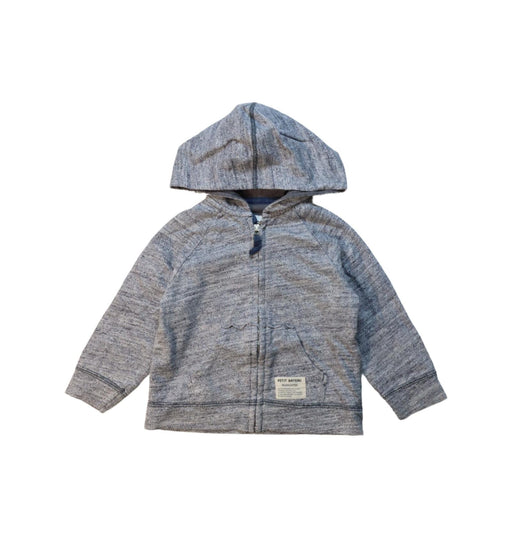 A Grey Lightweight Jackets from Petit Bateau in size 18-24M for boy. (Front View)