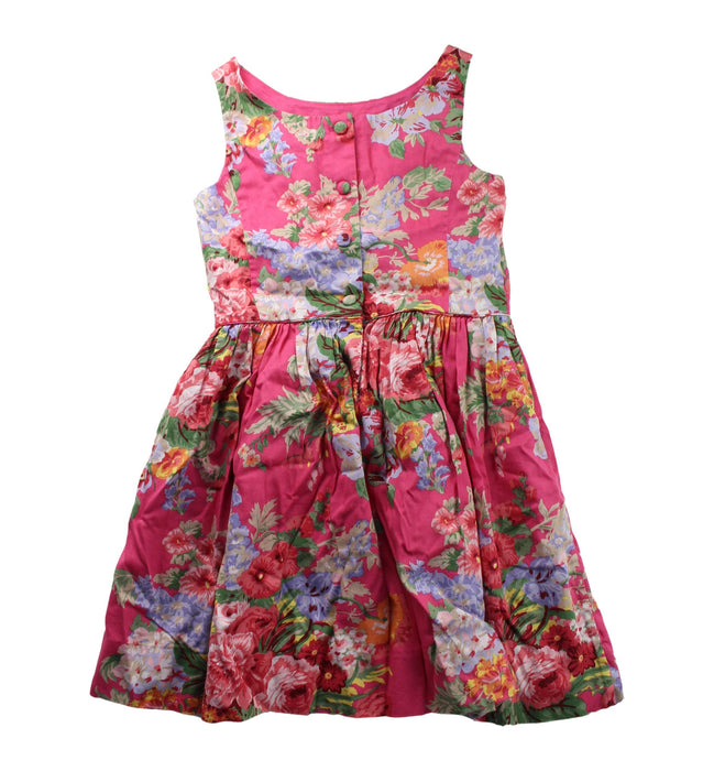 A Pink Sleeveless Dresses from Polo Ralph Lauren in size 8Y for girl. (Back View)