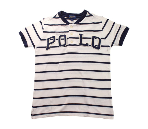 A Blue Short Sleeve Tops from Polo Ralph Lauren in size 6T for boy. (Front View)