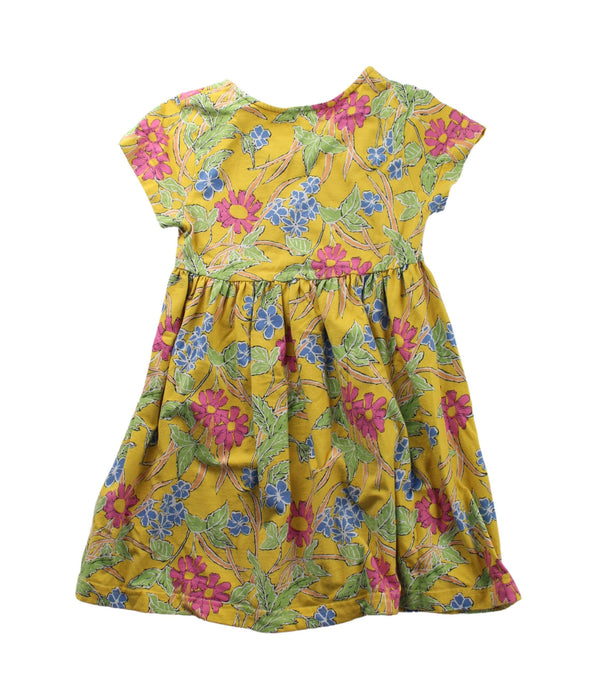 A Yellow Short Sleeve Dresses from Jim Thompson in size 3T for girl. (Back View)