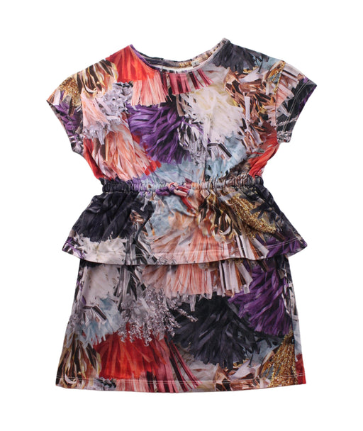 A Multicolour Short Sleeve Dresses from Molo in size 2T for girl. (Front View)