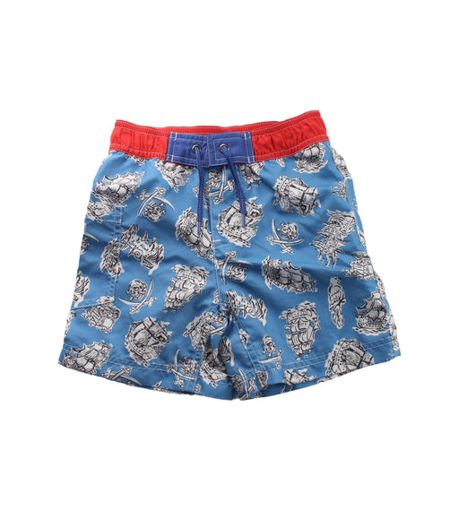 A Blue Swim Shorts from Molo in size 2T for boy. (Front View)