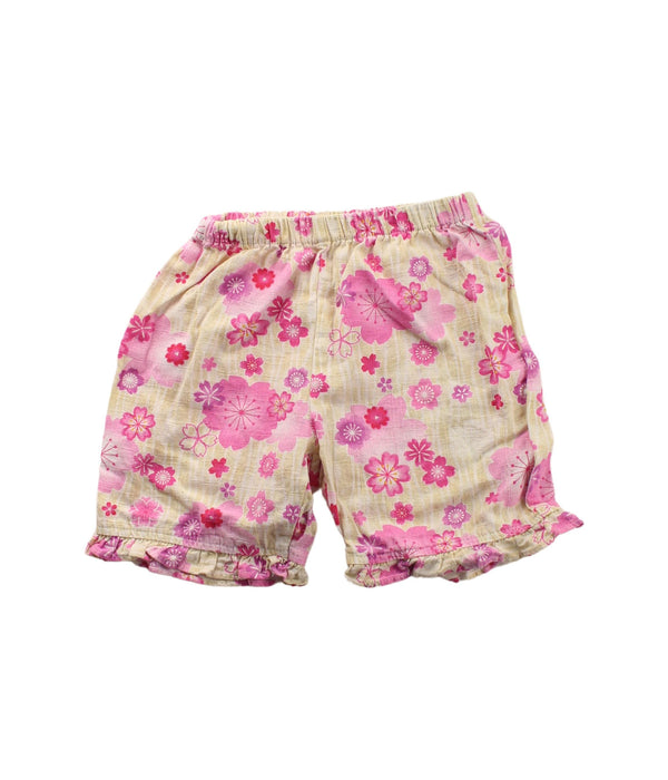 A Pink Shorts Sets from Mimi Mono in size 2T for girl. (Back View)