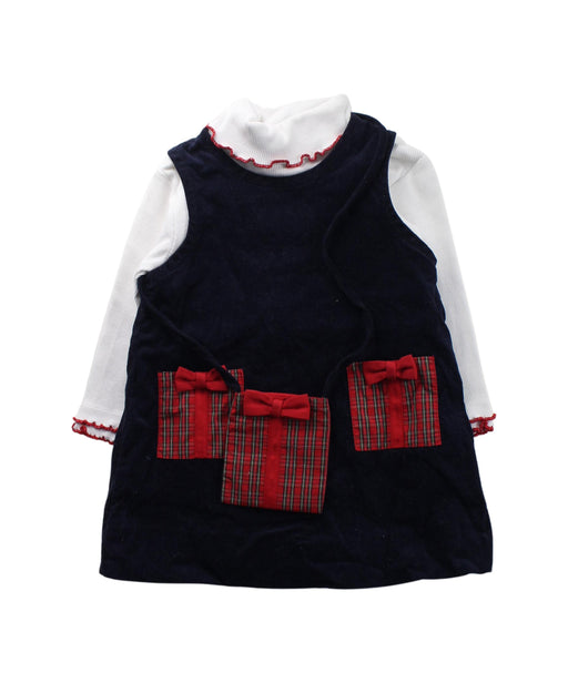 A Blue Long Sleeve Dresses from Florence Eiseman in size 2T for girl. (Front View)