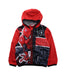 A Red Lightweight Jackets from Marvel in size 3T for boy. (Front View)