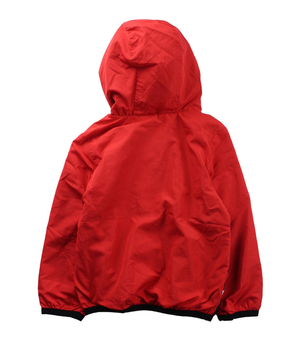 A Red Lightweight Jackets from Marvel in size 3T for boy. (Back View)