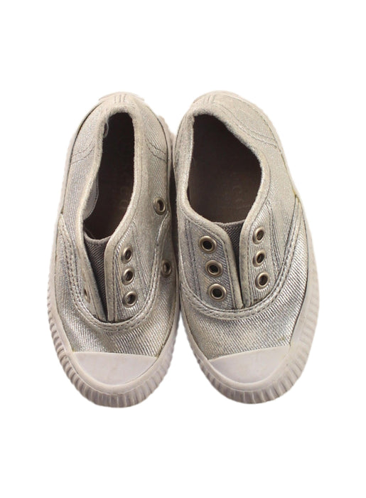 A Gold Slip Ons from Seed in size 18-24M for girl. (Back View)