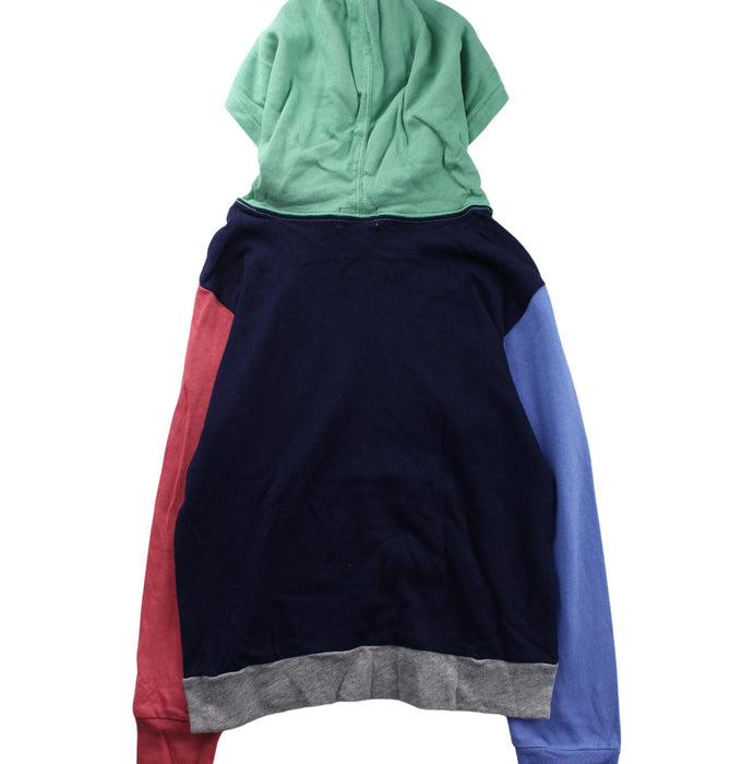 A Blue Hooded Sweatshirts from Polo Ralph Lauren in size 7Y for boy. (Back View)