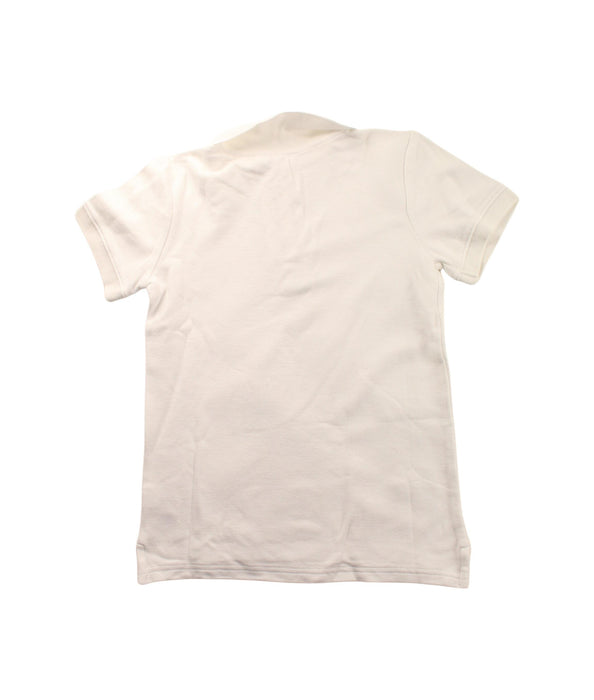 A White Short Sleeve Polos from Janie & Jack in size 6T for boy. (Back View)