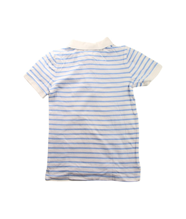 A Blue Short Sleeve Polos from Janie & Jack in size 6T for boy. (Back View)