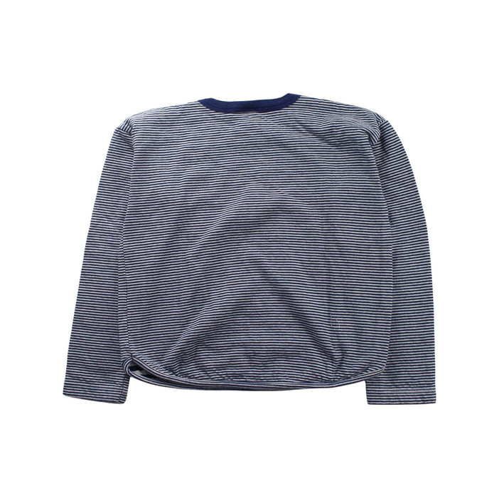 A Blue Long Sleeve T Shirts from Petit Bateau in size 8Y for boy. (Back View)