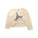 A Ivory Long Sleeve T Shirts from Petit Bateau in size 8Y for girl. (Front View)