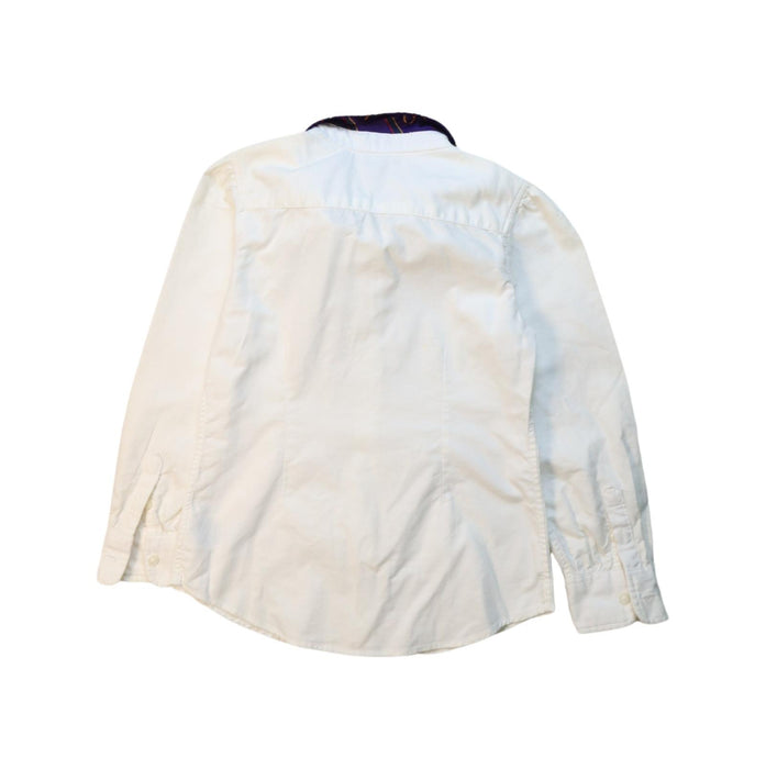 A White Long Sleeve Shirts from Ralph Lauren in size 6T for boy. (Back View)