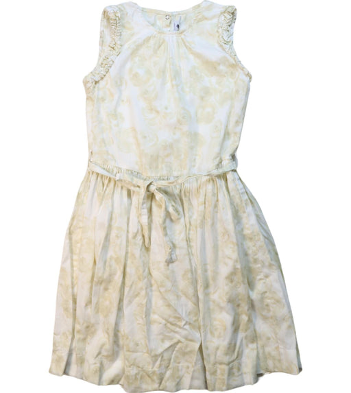 A Ivory Sleeveless Dresses from Petit Bateau in size 10Y for girl. (Front View)