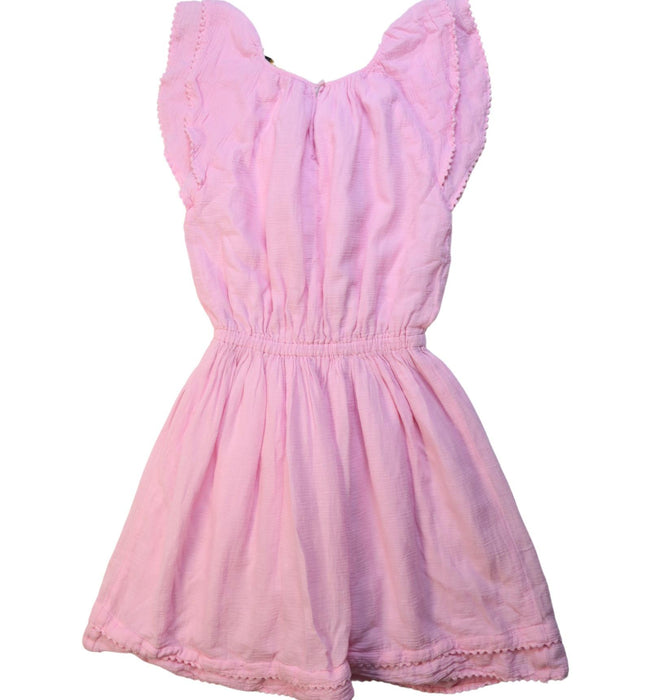 A Pink Sleeveless Dresses from Polo Ralph Lauren in size 8Y for girl. (Back View)