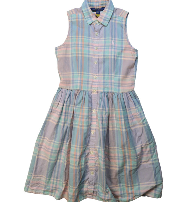 A Multicolour Sleeveless Dresses from Polo Ralph Lauren in size 10Y for girl. (Front View)