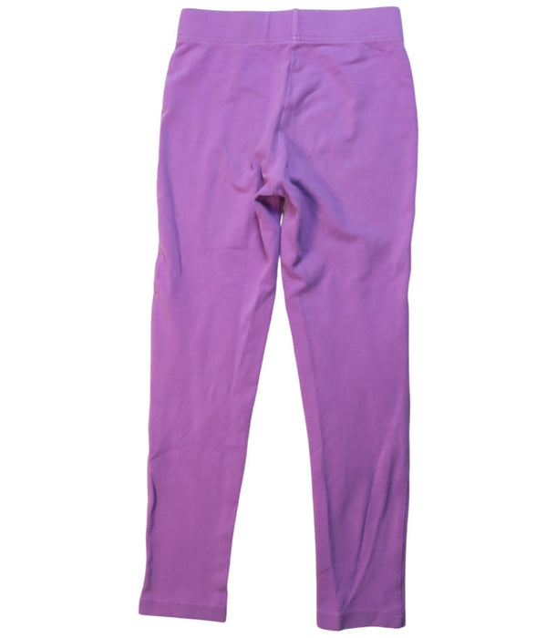 A Purple Leggings from Lands' End in size 7Y for girl. (Back View)