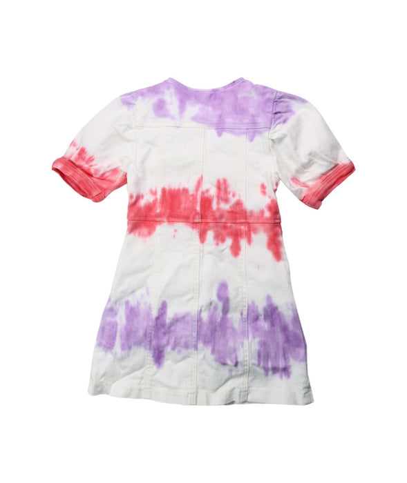 A Multicolour Short Sleeve Dresses from Seed in size 6T for girl. (Back View)