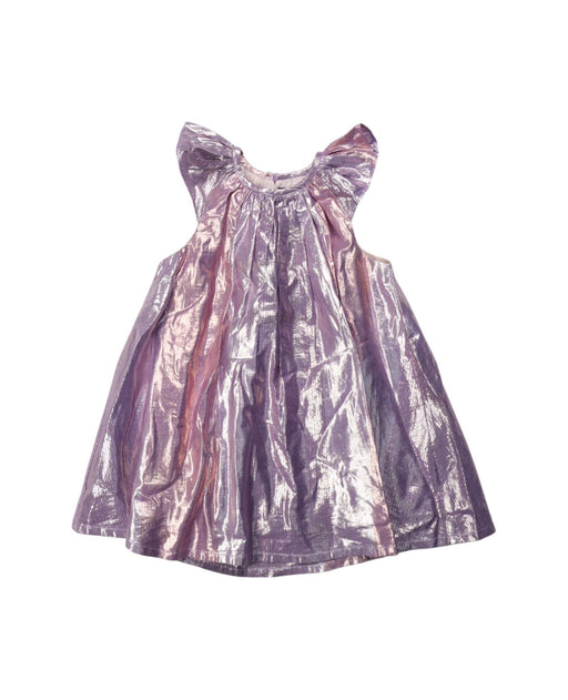 A Pink Sleeveless Dresses from Velveteen in size 18-24M for girl. (Front View)