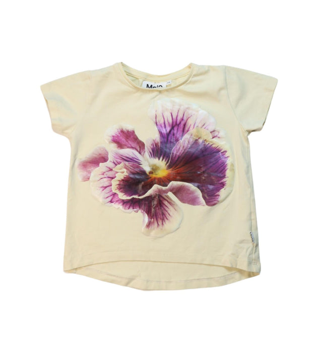 A Multicolour Short Sleeve T Shirts from Molo in size 6T for girl. (Front View)