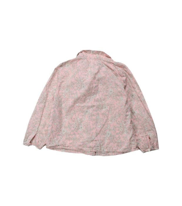 A Pink Long Sleeve Shirts from Jacadi in size 3T for girl. (Back View)