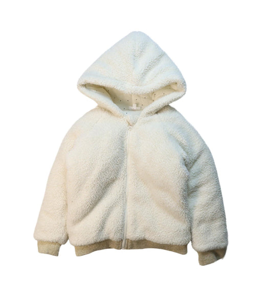 A Ivory Lightweight Jackets from Seed in size 7Y for girl. (Front View)