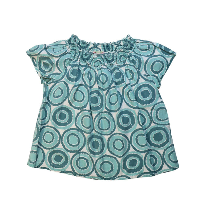 A Teal Short Sleeve Tops from Bonpoint in size 8Y for girl. (Front View)