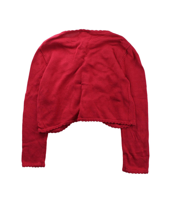 A Red Cardigans from Daks in size 7Y for girl. (Back View)