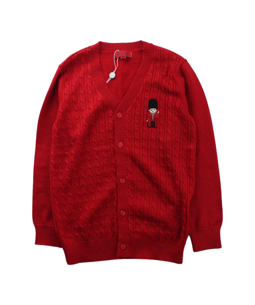 A Red Cardigans from Nicholas & Bears in size 6T for girl. (Front View)