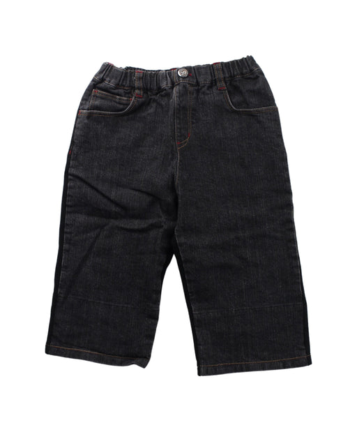 A Black Shorts from Comme Ca Ism in size 7Y for boy. (Front View)