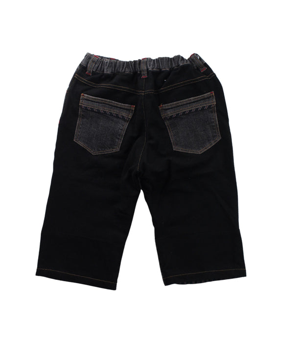 A Black Shorts from Comme Ca Ism in size 7Y for boy. (Back View)