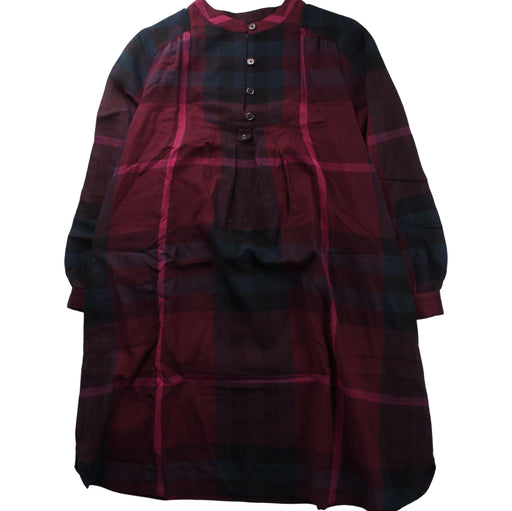 A Red Long Sleeve Dresses from Burberry in size 12Y for girl. (Front View)