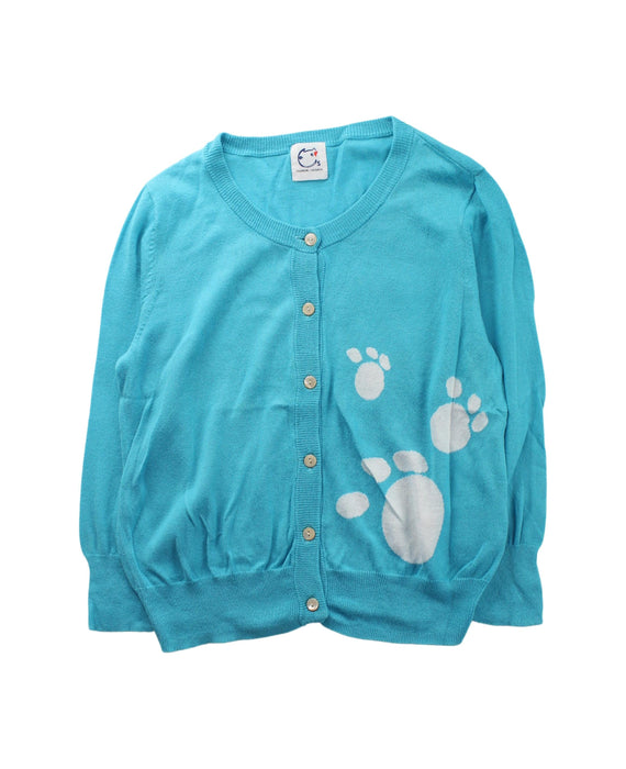 A Blue Cardigans from Tsumori Chisato in size 4T for girl. (Front View)