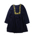 A Blue Long Sleeve Dresses from Bonpoint in size 8Y for girl. (Front View)