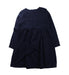 A Blue Long Sleeve Dresses from Bonpoint in size 8Y for girl. (Back View)