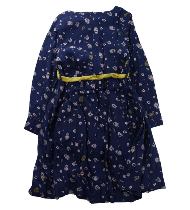 A Blue Long Sleeve Dresses from I Love Gorgeous in size 4T for girl. (Back View)