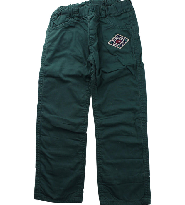 A Green Casual Pants from Miki House in size 4T for boy. (Front View)