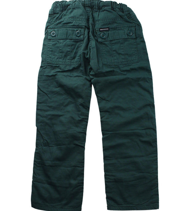 A Green Casual Pants from Miki House in size 4T for boy. (Back View)