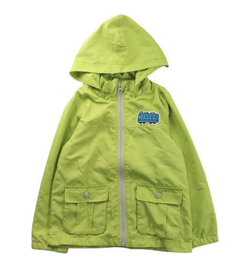 A Green Rain Jackets from Kladskap in size 5T for neutral. (Front View)