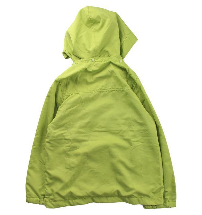 A Green Rain Jackets from Kladskap in size 5T for neutral. (Back View)