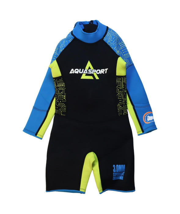 A Multicolour Wetsuits from Aquasport in size 6T for boy. (Front View)
