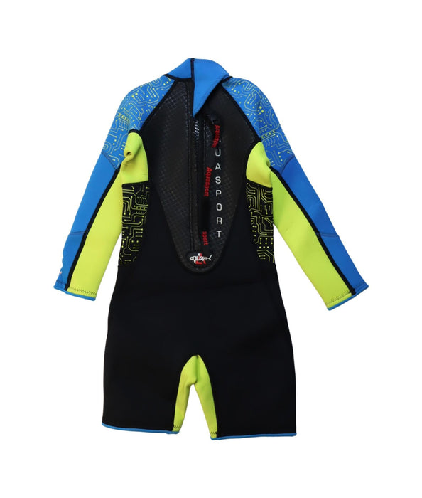 A Multicolour Wetsuits from Aquasport in size 6T for boy. (Back View)